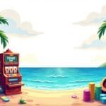 An enticing offshore casino scene featuring vibrant slot machines