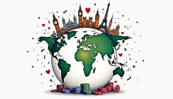 An elaborate globe featuring iconic landmarks from various countries